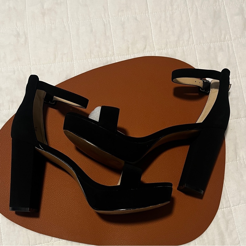 Ankis Chunky Platform Heels - 4 Inch Block Heeled Sandals  - 8.5/ 620 - Picture 11 of 11